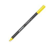 edding 4200 Feutre pointe pinceau pour porcelaine - jaune - 1 stylo - pointe pinceau 1-4 mm - pour peindre et décorer la céramique, porcelaine - va au lave-vaisselle, encre opaque, séchage rapide