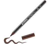 edding 4200 Feutre pointe pinceau pour porcelaine - marron - 1 stylo - pointe pinceau 1-4 mm - pour peindre et décorer la céramique, porcelaine - va au lave-vaisselle, encre opaque, séchage rapide