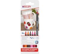 Feutres porcelaines - EDDING - E4200 - Assortiment de 6 - Couleurs chaudes - 21 x 7,3 x 1,4 cm