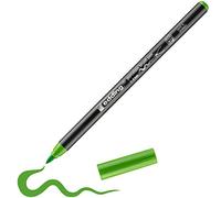 edding 4200 Feutre pointe pinceau pour porcelaine - vert clair - 1 stylo - pointe pinceau 1-4mm - pour peindre et décorer la céramique, porcelaine - va au lave-vaisselle, encre opaque, séchage rapide