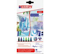 Edding 4200 Porcelaine Brosse Stylos Four Cuire Marqueur Jeux - Trois Couleur