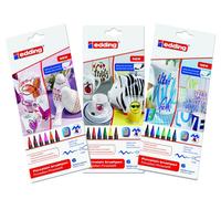 Edding 4200 Porcelaine Brosse Stylos Four Cuire Marqueur Jeux - Trois Couleur
