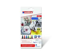 Edding 4200 Porcelaine Brosse Stylos Four Cuire Marqueur Jeux - Trois Couleur