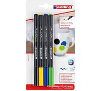 edding 4200 Stylo pinceau porcelaine couleurs supplémentaires (blister de 4)