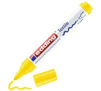 edding 4500 Marqueur pour textiles - jaune - 1 stylo - pointe ronde de 2-3 mm - feutre textile lavable en machine (60 °C) pour décorer le tissu - marqueur textile
