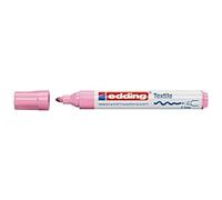 edding Marqueur pour textiles 4500 – pointe ronde 2–3 mm – lavable 60 °C – rose – 1 stylo