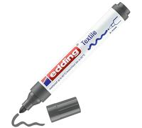 edding 4500 textile marker - grey - 1 pen - round nib 2-3 mm - permanent fabric