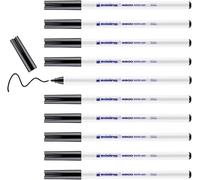 Edding 4600 Feutre Pour Textiles - Noir - 10 Pièces - Pointe Ronde De 1 Mm - Feutre Textile Lavable En Machine (60 °C) Pour Décorer Le Tissu - Marqueur Textile