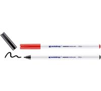 Edding 4600 Feutre Pour Textiles - Noir, Rouge - 10 Pièces - Pointe Ronde De 1 Mm - Feutre Textile Lavable En Machine (60 °C) Pour Décorer Le Tissu - Marqueur Textile