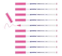 edding 4600 Feutre pour textiles - rose - 10 pièces - pointe ronde de 1 mm - feutre textile lavable en machine (60 °C) pour décorer le tissu - marqueur textile