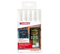 Edding 4995 Chalk Marker Marqueur Craie Ardoise Menu Lot Set Pack White Feutre Graffiti 4004764963683 Comasound Kartel Csk Online