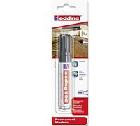 edding 500 Marqueur permanent - noir - 1 stylo - pointe biseautée 2-7 mm - sèche vite, résiste à l'eau et aux frottements - pour carton, plastique, bois, métal, verre
