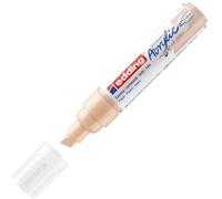 Edding 5000 Marqueur acrylique large - beige - 1 feutre acrylique imperméable - pointe biseautée large 5-10 mm - peinture acrylique pour peindre sur la toile, le papier kraft, le bois et la pierre