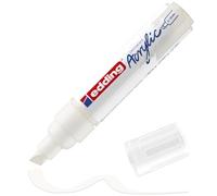 Edding 5000 Marqueur acrylique large - blanc - 1 feutre acrylique imperméable - pointe biseautée large 5-10 mm - pour peindre sur la toile, le papier kraft, le bois et la pierre