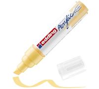 Edding 5000 Marqueur acrylique large - jaune pastel - 1 feutre acrylique imperméable - pointe biseautée 5-10 mm - peinture acrylique pour peindre sur la toile, le papier kraft, le bois et la pierre