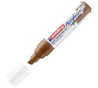 Edding 5000 Marqueur acrylique large - noisette - 1 feutre acrylique imperméable - pointe biseautée 5-10 mm - peinture acrylique pour peindre sur la toile, le papier kraft, le bois et la pierre