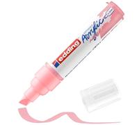 Edding 5000 Marqueur acrylique large - rose - 1 feutre acrylique imperméable - pointe biseautée large 5-10 mm - peinture acrylique pour peindre sur la toile, le papier kraft, le bois et la pierre