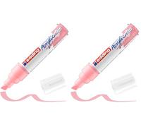 Edding 5000 Marqueur acrylique large - rose - 1 marqueur acrylique imperméable - pointe biseautée large 5-10 mm (Lot de 2)
