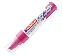 edding 5000 Marqueur acrylique large - telemagenta - 1 feutre acrylique imperméable - pointe biseautée 5-10 mm - peinture acrylique pour peindre sur la toile, le papier kraft, le bois et la pierre