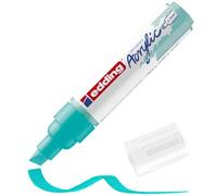 Edding 5000 Marqueur acrylique large - turquoise - 1 feutre acrylique imperméable - pointe biseautée 5-10 mm - peinture acrylique pour peindre sur la toile, le papier kraft, le bois et la pierre