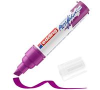 Edding 5000 Marqueur acrylique large - violet - 1 feutre acrylique imperméable - pointe biseautée large 5-10 mm - peinture acrylique pour peindre sur la toile, le papier kraft, le bois et la pierre