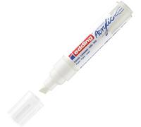 edding 5000 Wide acrylic marker - white - 1 waterproof acrylic pen - wide chisel tip 5-10 mm