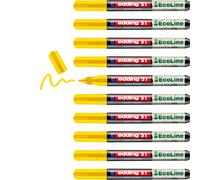 edding 51 EcoLine paint marker - yellow - pack of 10 - round nib 1-2 mm - water-