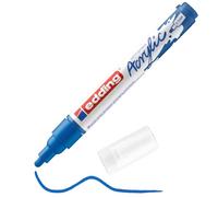 Edding 5100 Marqueur acrylique moyen - bleu - 1 feutre acrylique imperméable - pointe ronde moyenne 2-3 mm - peinture acrylique pour peindre sur la toile, le papier kraft, le bois et la pierre
