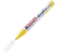 edding 5100 Marqueur acrylique moyen - jaune - 1 feutre acrylique imperméable - pointe ronde moyenne 2-3 mm - peinture acrylique pour peindre sur la toile, le papier kraft, le bois et la pierre