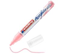 edding 5100 Marqueur acrylique moyen - rose - 1 feutre acrylique imperméable - pointe ronde moyenne 2-3 mm - peinture acrylique pour peindre sur la toile, le papier kraft, le bois et la pierre, Unité