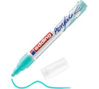 Edding 5100 Marqueur Acrylique Moyen - Turquoise - 1 Feutre Acrylique Imperméable - Pointe Ronde Moyenne 2-3mm - Peinture Acrylique Pour Peindre Sur La Toile, Le Papier Kraft, Le Bois Et La Pierre