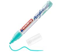 edding 5100 Marqueur acrylique moyen - turquoise - 1 feutre acrylique imperméable - pointe ronde moyenne 2-3mm - peinture acrylique pour peindre sur la toile, le papier kraft, le bois et la pierre