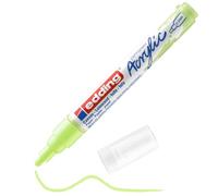 edding 5100 Marqueur acrylique moyen - vert pastel - 1 feutre acrylique imperméable - pointe ronde 2-3 mm - peinture acrylique pour peindre sur la toile, le papier kraft, le bois et la pierre