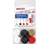 edding Buses pour bombe de peinture 5200 – Lot de 6 buses interchangeables, assortiment de tailles G