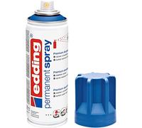edding 5200 permanent spray - gentian blue matt - 200 ml - acrylic paint for painting and decorating glass, metal, wood, ceramic, plastic, canvas - aerosol spray, acrylic spray, paint spray