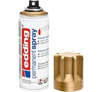 edding Spray peinture acrylique 5200 permanent – pour verre, métal, bois – Or précieux mat 200 ml