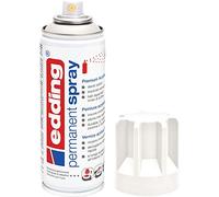 edding 5200 spray permanent - blanc trafic mat - 200 ml - peinture acrylique pour peindre ou décorer verre, métal, bois, céramique, plastique, toile - peinture acrylique en aérosol