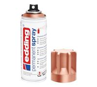 Edding 5200 spray permanent - cuivre précieux - 200 ml - peinture acrylique pour peindre ou décorer verre, métal, bois, céramique, plastique, toile - peinture acrylique en aérosol