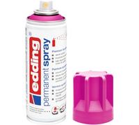 edding 5200 spray permanent - magenta - 200 ml - peinture acrylique pour peindre ou décorer verre, métal, bois, céramique, plastique, toile - peinture acrylique en aérosol