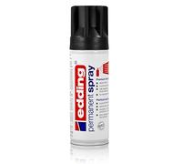 edding 5200 spray permanent - noir foncé mat - 200 ml - peinture acrylique pour peindre ou décorer verre, métal, bois, céramique, plastique, toile - peinture acrylique en aérosol