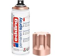 edding 5200 spray permanent - or rose - 200 ml - peinture acrylique pour peindre ou décorer verre, métal, bois, céramique, plastique, toile - peinture acrylique en aérosol