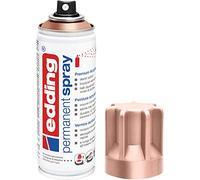 Edding 5200 spray permanent - or rose - 200 ml - peinture acrylique pour peindre ou décorer verre, métal, bois, céramique, plastique, toile - peinture acrylique en aérosol