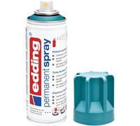 edding 5200 spray permanent - pétrole mat - 200 ml - peinture acrylique pour peindre ou décorer verre, métal, bois, céramique, plastique, toile - peinture acrylique en aérosol