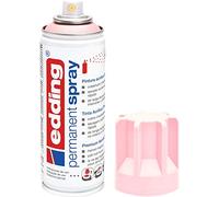 edding 5200 spray permanent - rose pastel mat - 200 ml - peinture acrylique pour peindre ou décorer verre, métal, bois, céramique, plastique, toile - peinture acrylique en aérosol