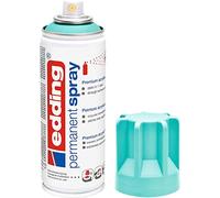 edding 5200 spray permanent - turquoise - 200 ml - peinture acrylique pour peindre ou décorer verre, métal, bois, céramique, plastique, toile - peinture acrylique en aérosol