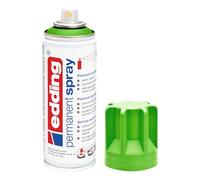 edding 5200 spray permanent - vert jaune mat - 200 ml - peinture acrylique pour peindre ou décorer verre, métal, bois, céramique, plastique, toile - peinture acrylique en aérosol