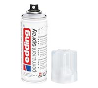 edding 5200 Vernis clair permanent en bombe - transparent et brillante | 200 ml - Vernis acrylique fini brillante - pour fixer et protéger la peinture - vernis en aérosol