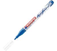 Edding 5300 Marqueur Acrylique Fin - Bleu - 1 Feutre Acrylique Imperméable - Pointe Ronde Fine 1-2 Mm- Peinture Acrylique Pour Peindre Sur La Toile, Le Papier Kraft, Le Bois Et La Pierre, Unité