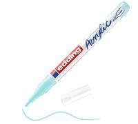 edding 5300 Marqueur acrylique fin - bleu pastel - 1 feutre acrylique imperméable - pointe ronde fine 1-2 mm- peinture acrylique pour peindre sur la toile, le papier kraft, le bois et la pierre, Unité