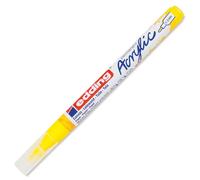 edding Marqueur acrylique fin 5300 – pointe ronde 1-2 mm, imperméable – jaune, 1 feutre